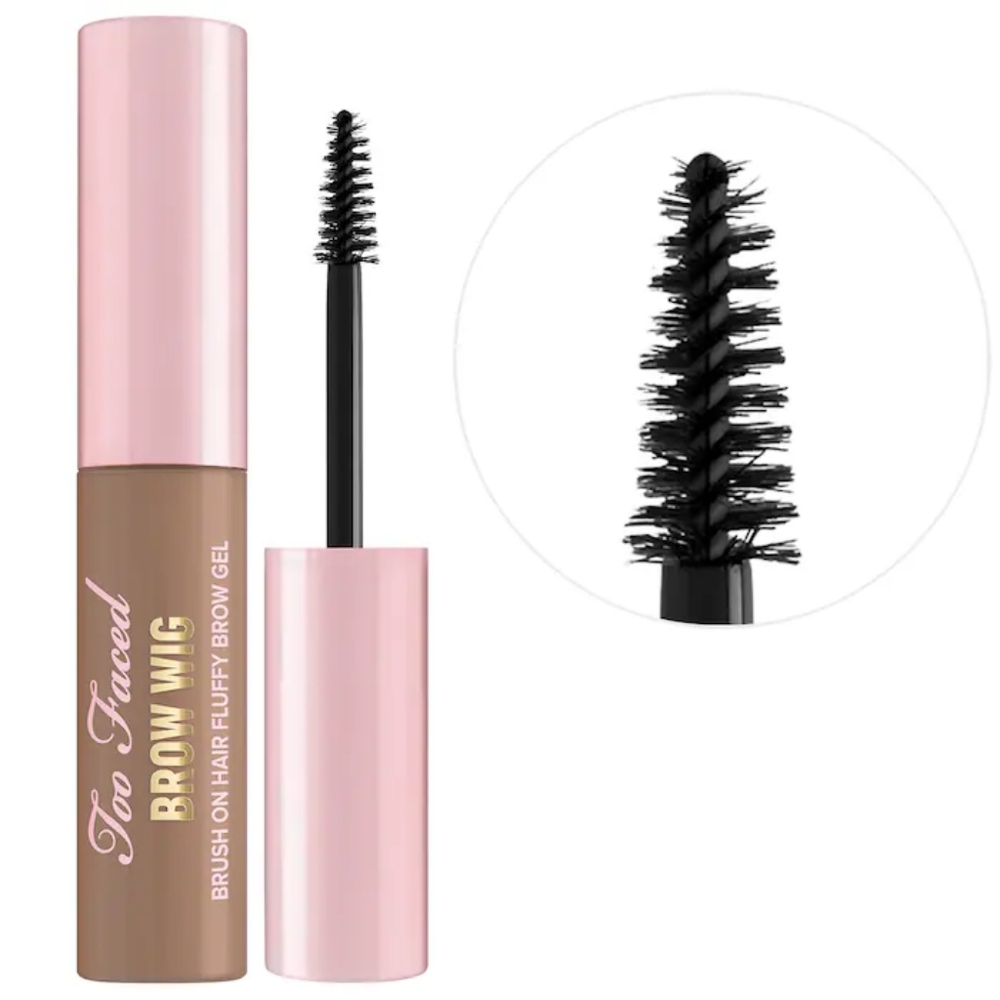 Too Faced - Brow Wig Brush on Eyebrow Gel - Color: Taupe